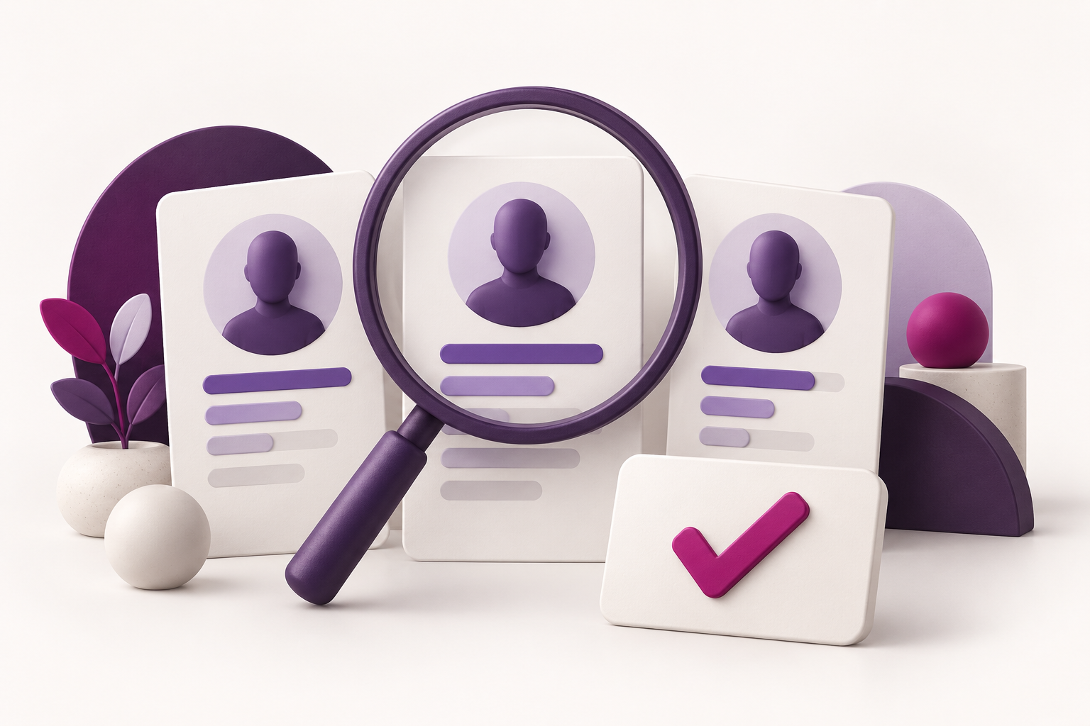 Candidate profiles and assessment evidence supporting hiring and development decisions